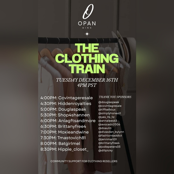 Opan Bins Giveaway Train π The Hippie Closet's Stop π Non-Stop Giveaways - Picture 5 of 9
